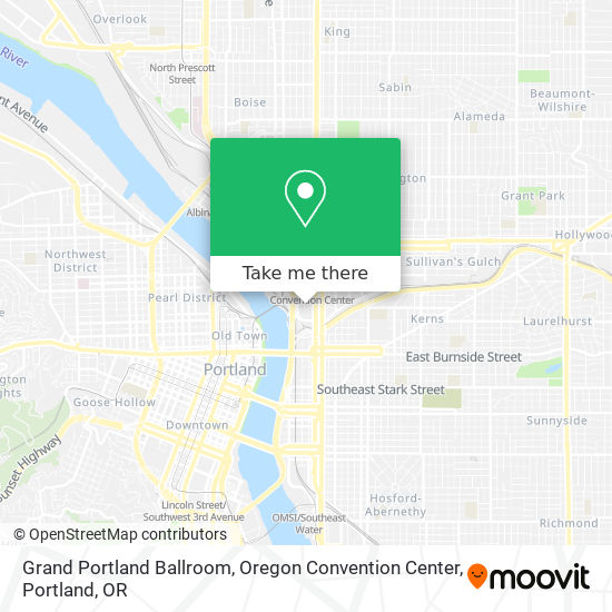 Mapa de Grand Portland Ballroom, Oregon Convention Center