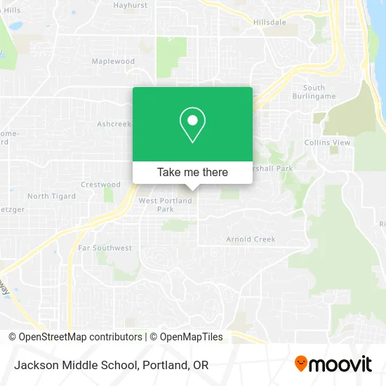 Jackson Middle School map