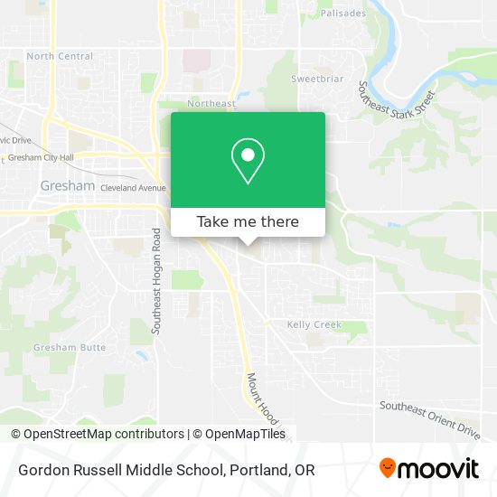 Gordon Russell Middle School map