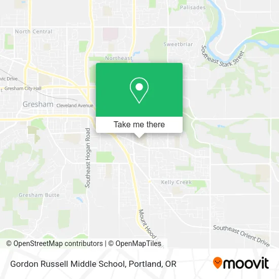 Mapa de Gordon Russell Middle School