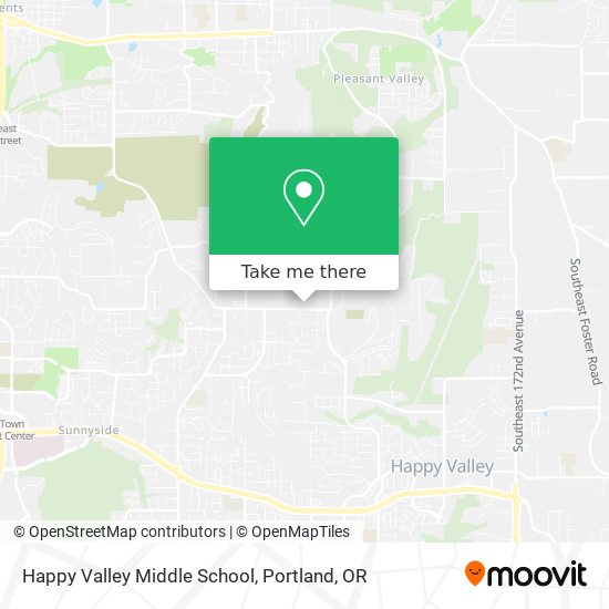 Mapa de Happy Valley Middle School