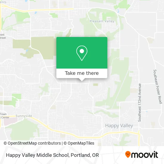 Happy Valley Middle School map