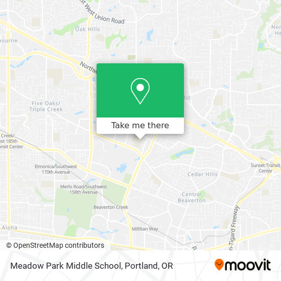 Meadow Park Middle School map