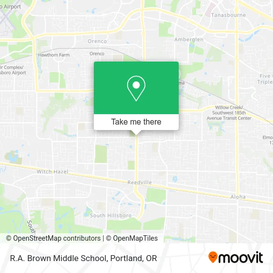 Mapa de R.A. Brown Middle School