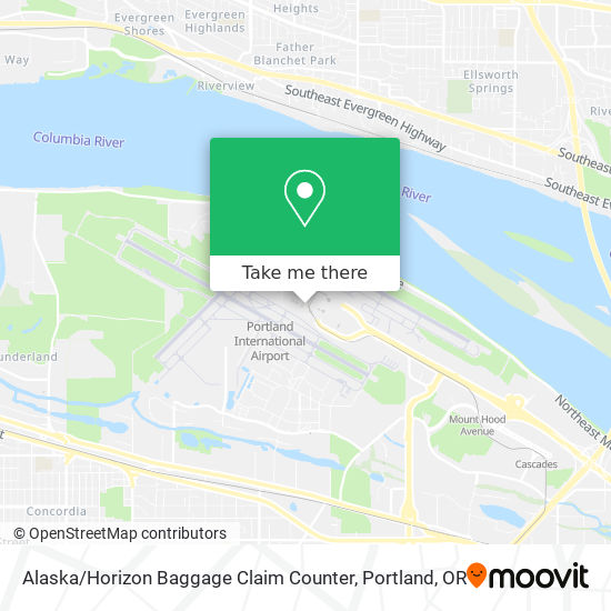 Alaska / Horizon Baggage Claim Counter map
