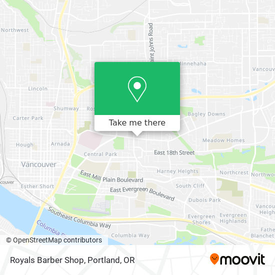 Mapa de Royals Barber Shop