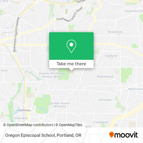 Oregon Episcopal School map