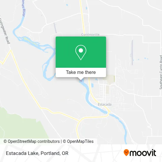 Estacada Lake map