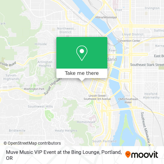 Muve Music VIP Event at the Bing Lounge map