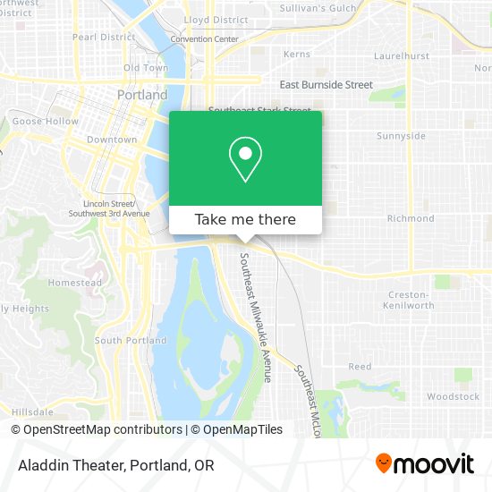 Mapa de Aladdin Theater