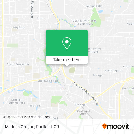 Made In Oregon map