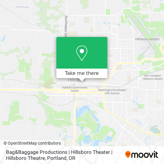 Mapa de Bag&Baggage Productions | Hillsboro Theater | Hillsboro Theatre