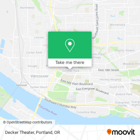 Mapa de Decker Theater