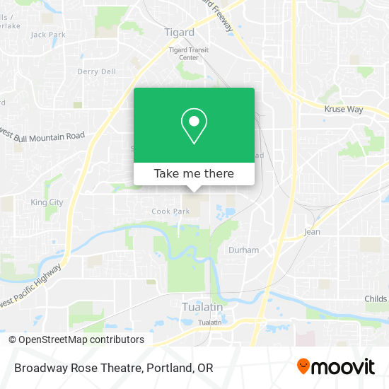 Broadway Rose Theatre map