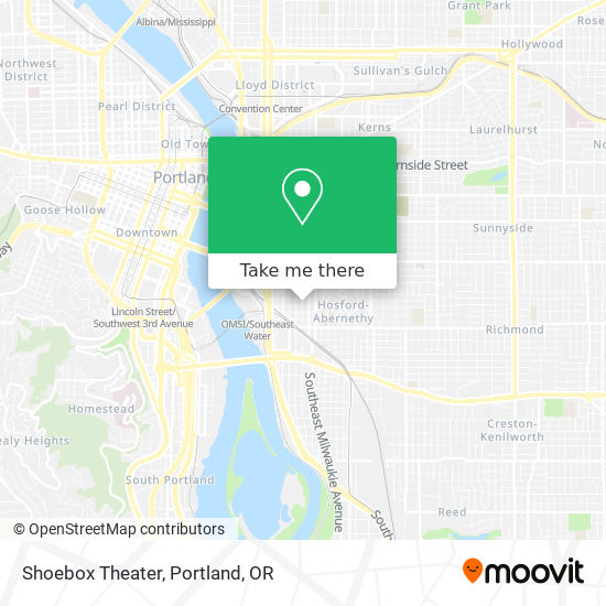 Shoebox Theater map
