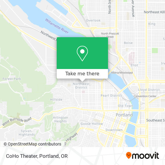 Mapa de CoHo Theater