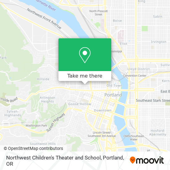 Mapa de Northwest Children's Theater and School