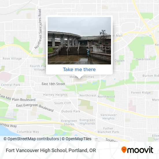 Fort Vancouver High School map