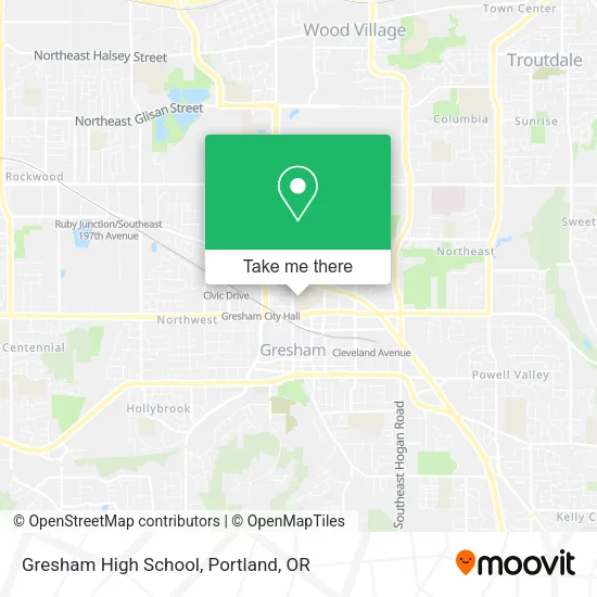 Gresham High School map