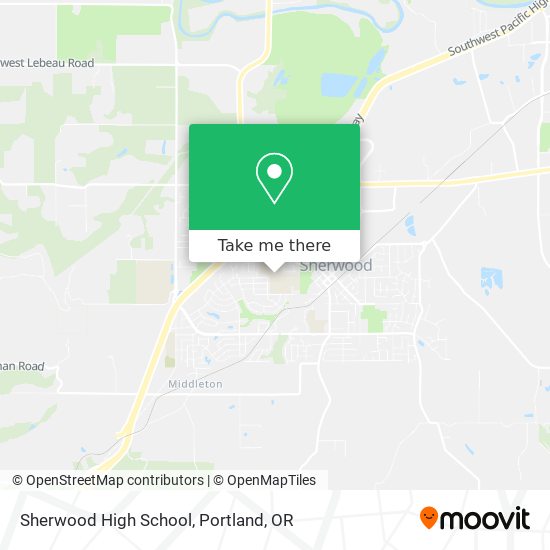 Mapa de Sherwood High School