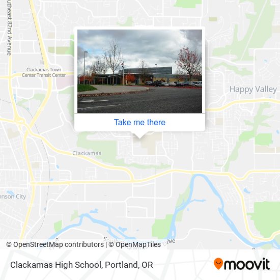 Clackamas High School map
