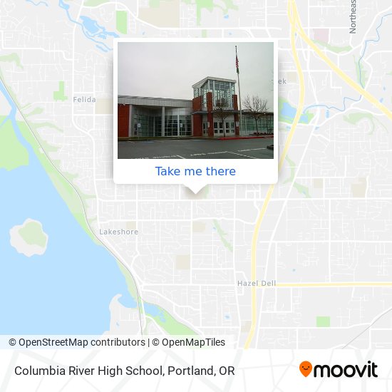 Columbia River High School map