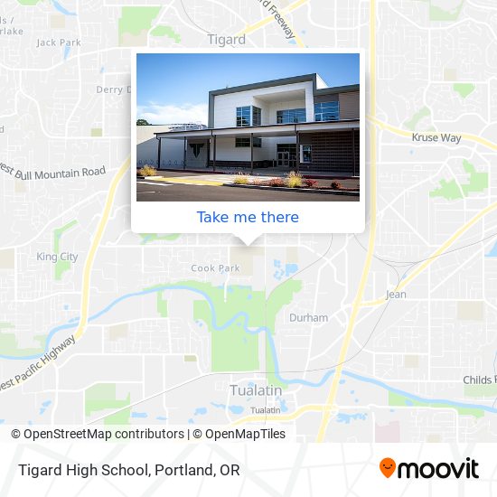 Tigard High School map
