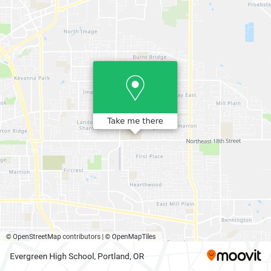 Evergreen High School map