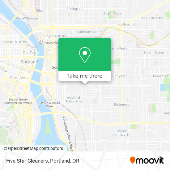 Five Star Cleaners map