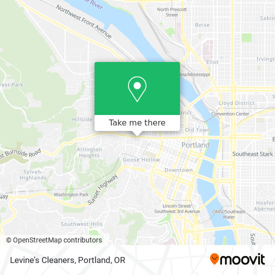 Levine's Cleaners map