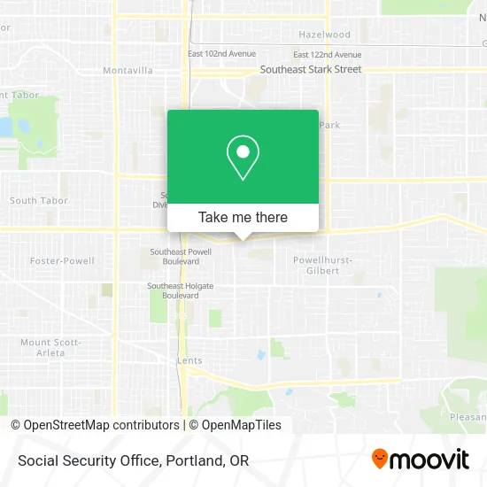 Social Security Office map