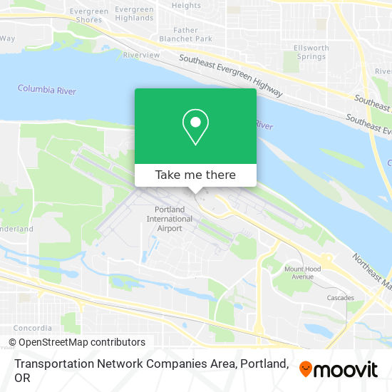 Transportation Network Companies Area map