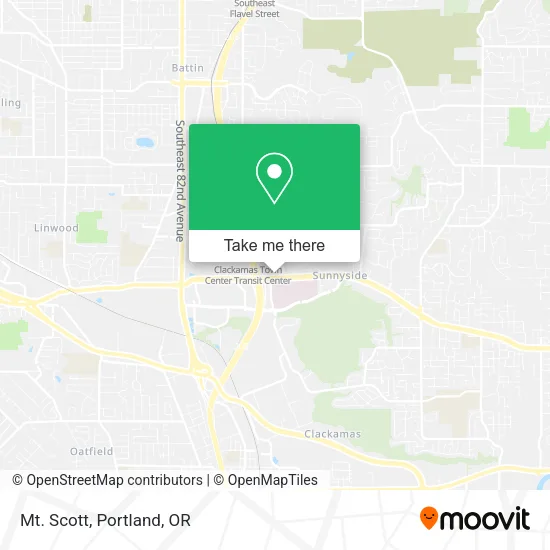 Mapa de Mt. Scott