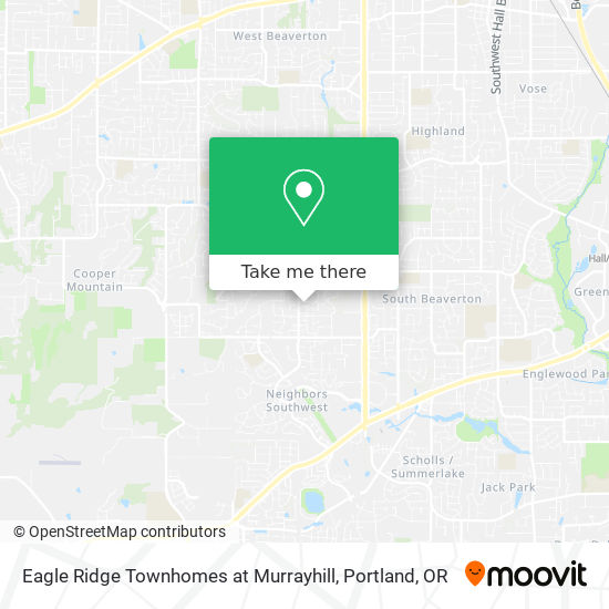 Mapa de Eagle Ridge Townhomes at Murrayhill