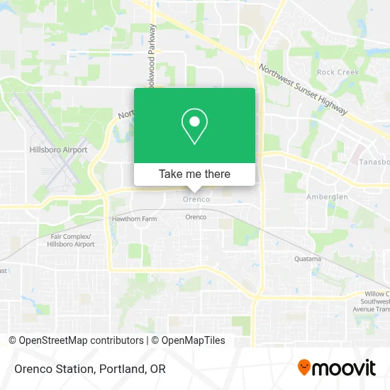 Orenco Station map