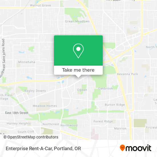 Enterprise Rent-A-Car map