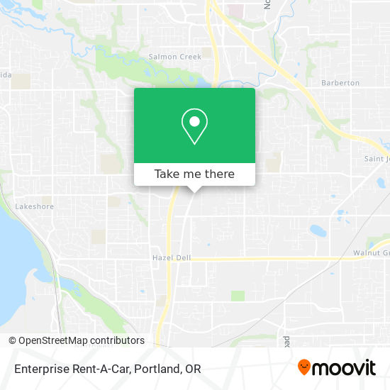 Enterprise Rent-A-Car map