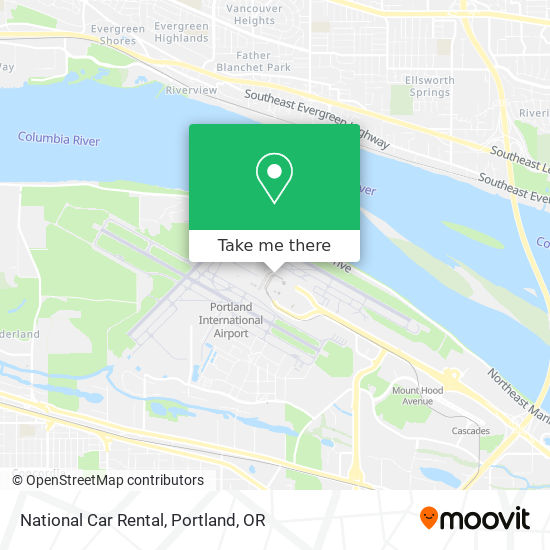 Mapa de National Car Rental