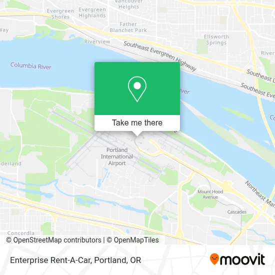 Enterprise Rent-A-Car map