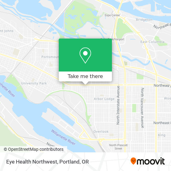 Mapa de Eye Health Northwest
