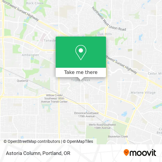 Astoria Column map