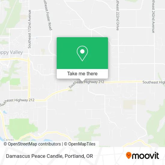 Damascus Peace Candle map