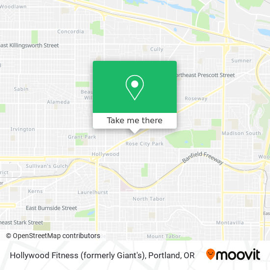 Mapa de Hollywood Fitness (formerly Giant's)