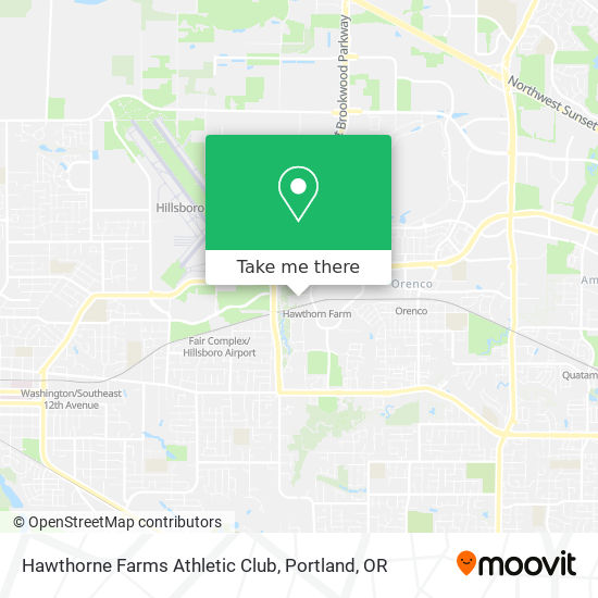 Mapa de Hawthorne Farms Athletic Club