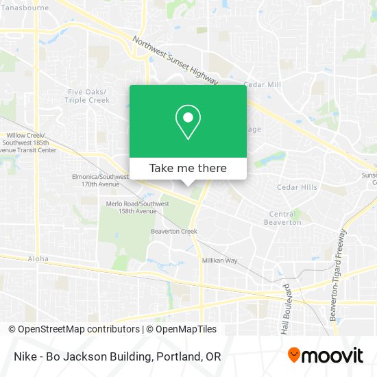 Mapa de Nike - Bo Jackson Building