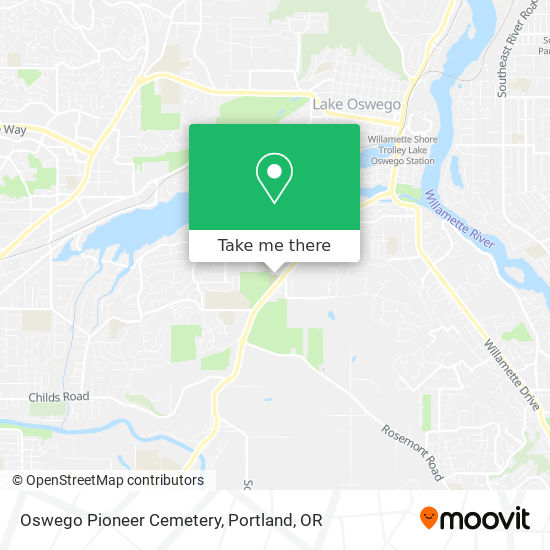 Oswego Pioneer Cemetery map