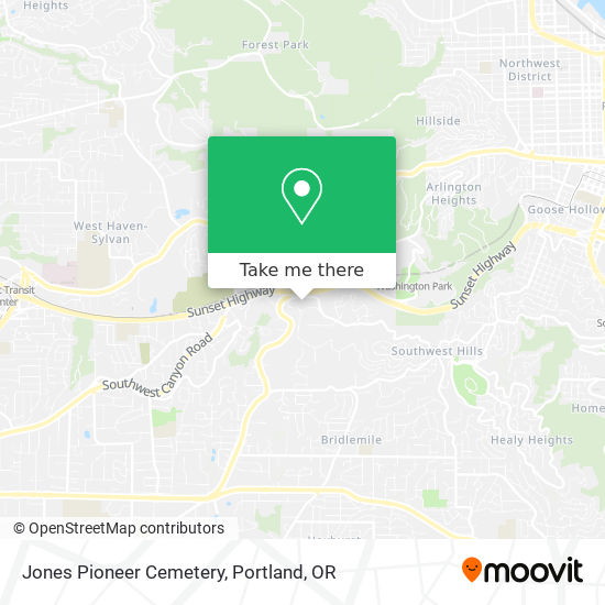 Jones Pioneer Cemetery map