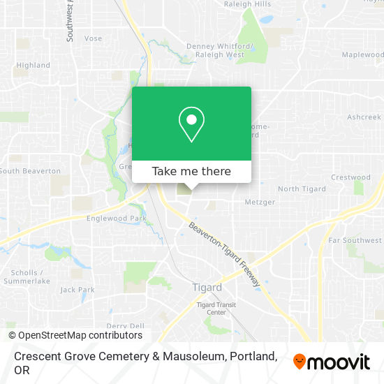 Crescent Grove Cemetery & Mausoleum map