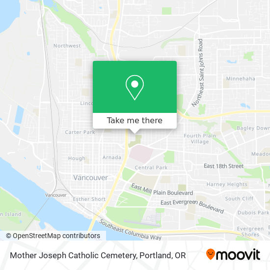 Mapa de Mother Joseph Catholic Cemetery