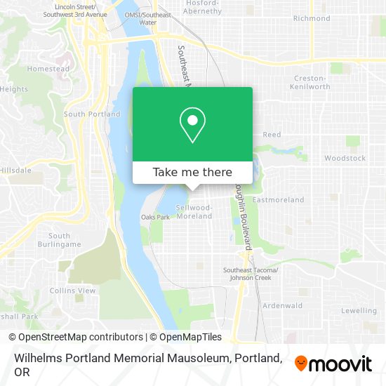 Mapa de Wilhelms Portland Memorial Mausoleum